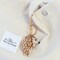 Wrapables Crystal Bling Keychain, Keyring Purse Handbag Pendant Charm, Gold Hedgehog